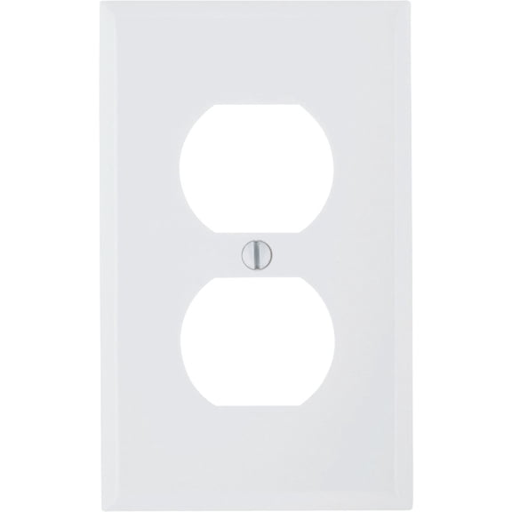 DUPLEX RECP WALPLT 1G WH (Pack of 20)