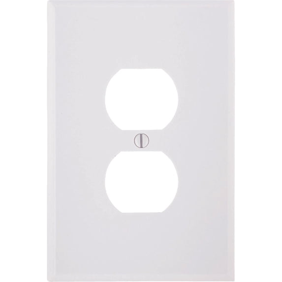 WALLPLATE OVERSIZE1G WHT (Pack of 25)