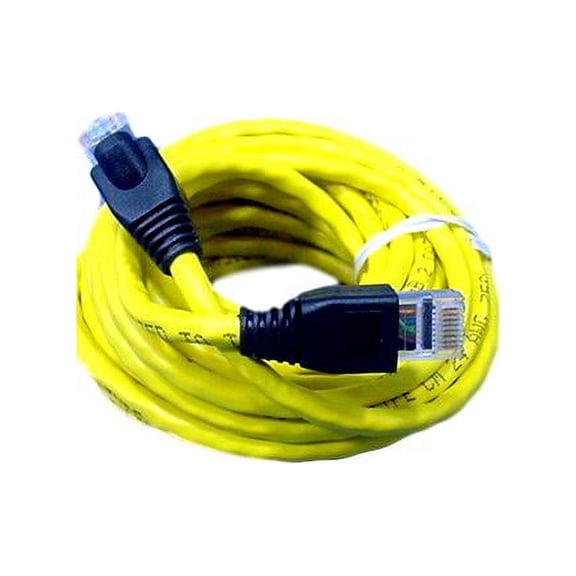 Leviton Yellow Cat 5e 15 ft Ethernet Patch Cord Network Cable Booted 5G455-15Y