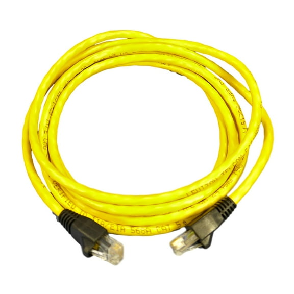 Leviton Yellow Cat 5e 7 ft Ethernet LAN Patch Cord Network Cable Booted 5G455-7Y