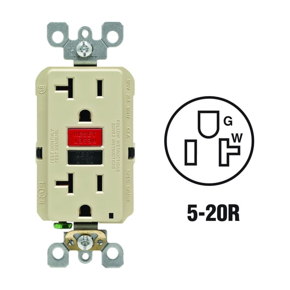 Leviton SmartLockPro Self-Test GFCI Outlet