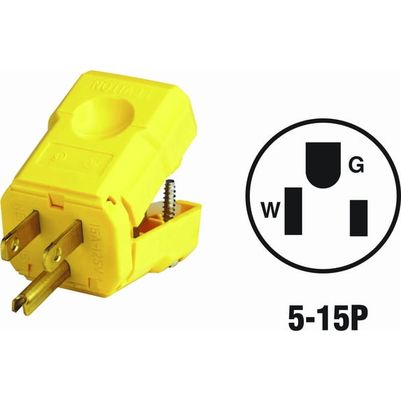 Leviton Cord & Plug — UL Listed for US Residential Electrical Code Compliance, Drop-in NEC-Standard Wiring