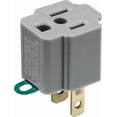 thumbnail image 1 of Leviton 125 125V Duplex Receptacle in Gray — UL Listed for US Residential Electrical Code Compliance, Drop-in NEC-Standard Wiring, 1 of 2