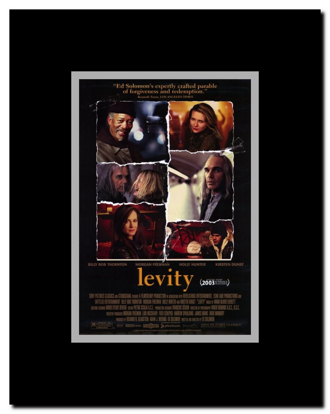 Levity Framed Movie Poster