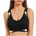 thumbnail image 1 of Levmjia 1 Pack Women Bras Wireless Seamless Solid Color Lifting Comfort Everyday Wear Supportive Non Padded Underwire Free Bralette with Removable Padding Sports Yoga and Sleep, 1 of 9