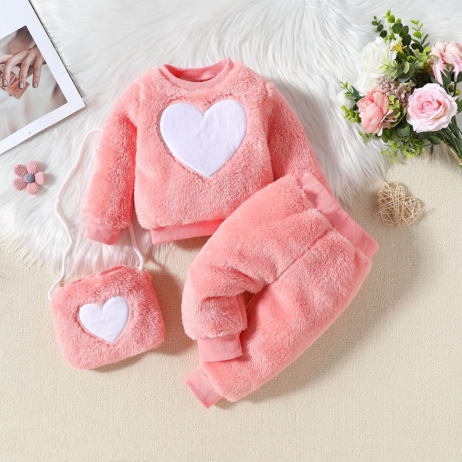 Levmjia 2 Piece Cute Girls Clothes Outfit Set Clearance Infant Girls ...