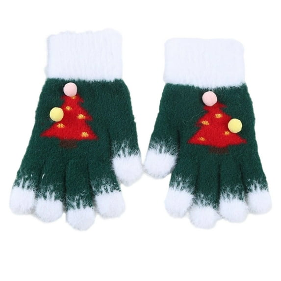 Levmjia Adult Gloves Warm And Cold Warm With Anti-Slip Elastic Cuff Thermal Lining Gloves Christmas Party Outside Wear