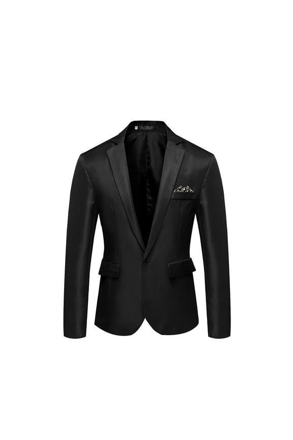 Blazer Jackets For Men Big and Tall Men's Fashion England Solid Color High Quality Casual Single Breasted Suit