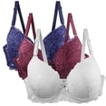 thumbnail image 1 of Levmjia Bras For Women Plus Size Push Up Lace Comfortable Breathable Seamless Underwire Free Everyday Wear Multi Color Options 32-40B/C/D, 1 of 6