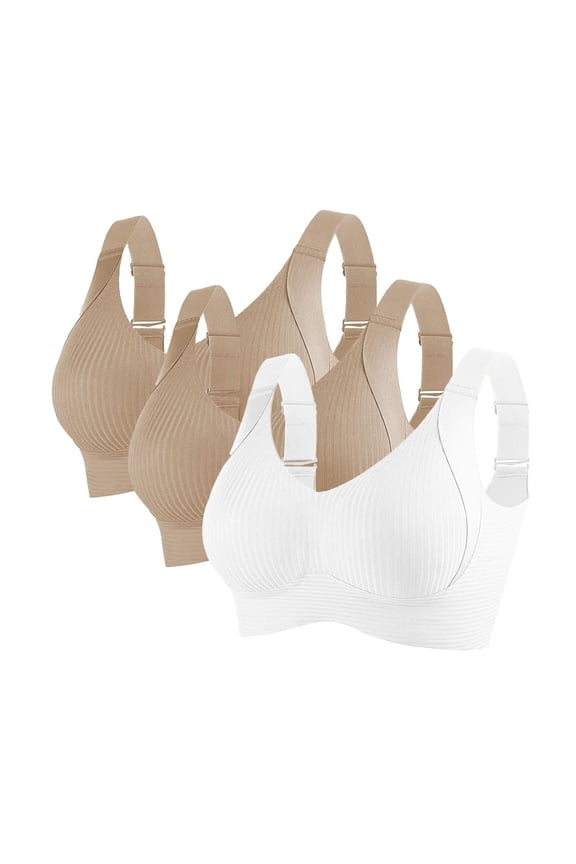 Bras For Women Underwear Nylon Spandex Comfortable V Neck Wireless Bralette Sleepwear Lingerie Multi Color Options 34-42 BCD