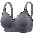 thumbnail image 1 of Levmjia Bras For Women Plus Size Wireless Comfortable Breathable Push Up Non Padded Seamless Underwire Free T Shirt for Everyday Wear Multi Colors, 1 of 7