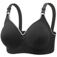 thumbnail image 1 of Levmjia Bras For Women Plus Size Wireless Comfortable Breathable Push Up Non Padded Seamless Underwire Free T Shirt for Everyday Wear Multi Colors, 1 of 7