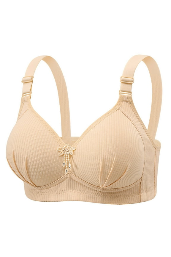 Bras For Women Wireless Comfort Soft Nylon Seamless Breathable Everyday T Shirt No Underwire Lightweight Support Sizes 32 40B C D Multi Colors Pack of 2