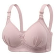thumbnail image 1 of Levmjia Bras For Women Wireless Comfort Soft Nylon Seamless Breathable Everyday T Shirt No Underwire Lightweight Support Sizes 32 40B C D Multi Colors Pack of 2, 1 of 6