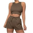 thumbnail image 1 of Levmjia Comfy Sets For Women Clothing Sleeveless Outfits 2 Piece Set Summer Casual Athletic Shorts Tops Comfy Breathable Quick Dry Wear Multi Color Options, 1 of 6