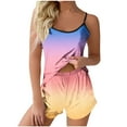 thumbnail image 1 of Levmjia Comfy Sets For Women Clothing Sleeveless Tank Tops Shorts Pajama Set Summer Casual Loungewear Soft Breathable Two Piece Outfit Comfortable Sleepwear Multi Color Options, 1 of 5