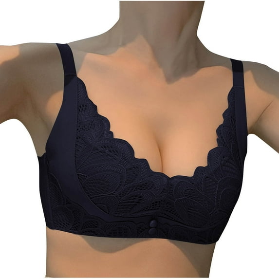 Levmjia Cotton Bras For Women Wirefree No Wire Lace Comfortable Breathable Push Up Everyday Wear Multi Color Options 32-40B/C/D