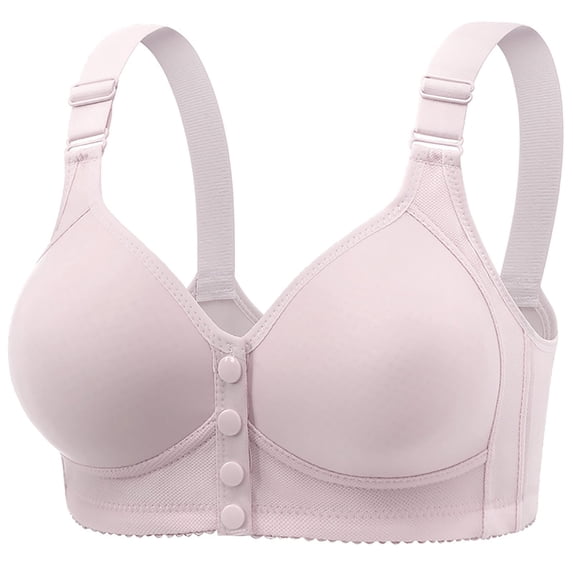 Levmjia Cotton Bras For Women Wirefree Push Up Front Closure Nylon Comfortable Breathable Everyday Wear S-XXL Multi Color Options