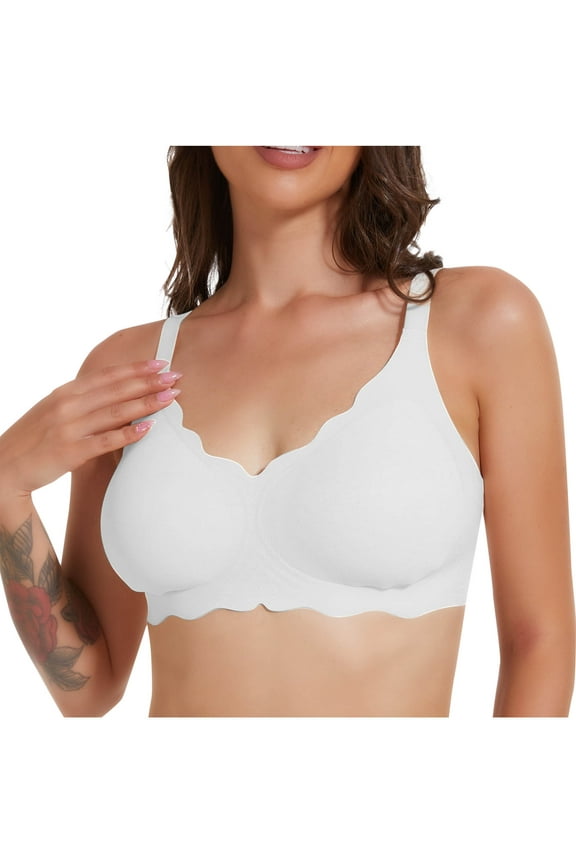 Cotton Bras For Women Wirefree Wireless Comfort Nylon Lace Soft Support Seamless Daily Wear Multi Color Options 32-40B/C/D