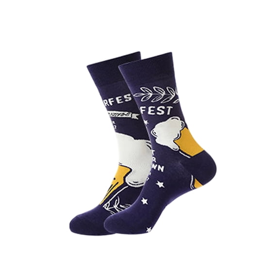 Levmjia Crew Socks Women Beer Printed Mid Calf Socks Soft Breathable Fashion Socks Casual Socks Party Holiday Daily Outdoor Street Wear