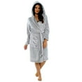 thumbnail image 1 of Levmjia Fashion Hooded Robe Bathrobe Casual Lengthening Keep Warm Nightgown Lace Up Pocket Long Sleeve Comfortable Breathable Sleep Wear, 1 of 4
