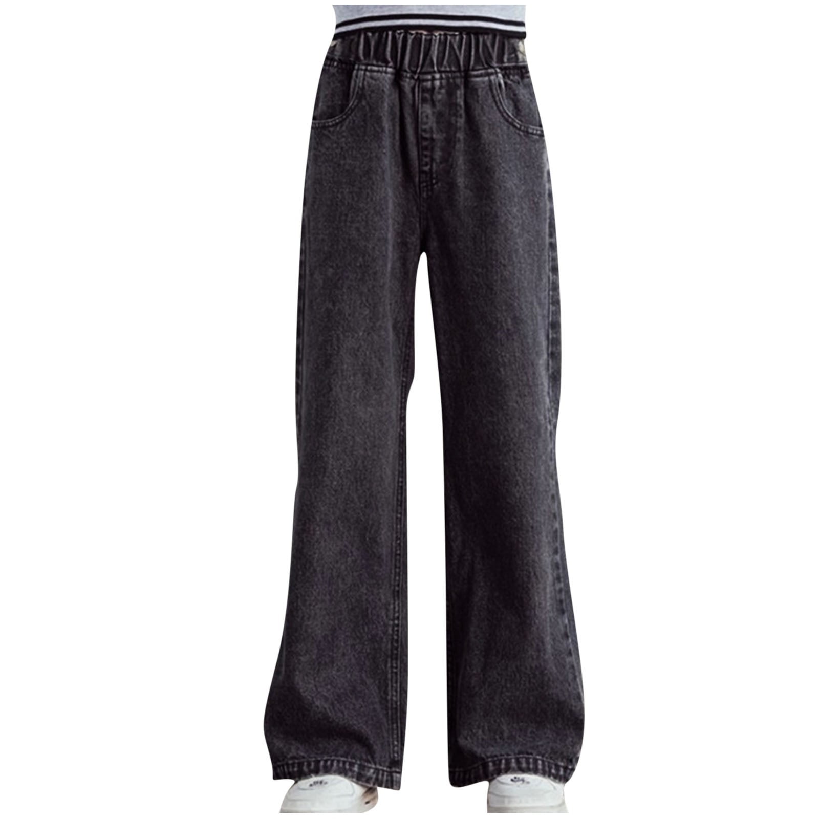 Summer Wide-leg Pants Jeans Girls High Waist Slim Straight-leg Pants Loose Casual Trousers main image 1