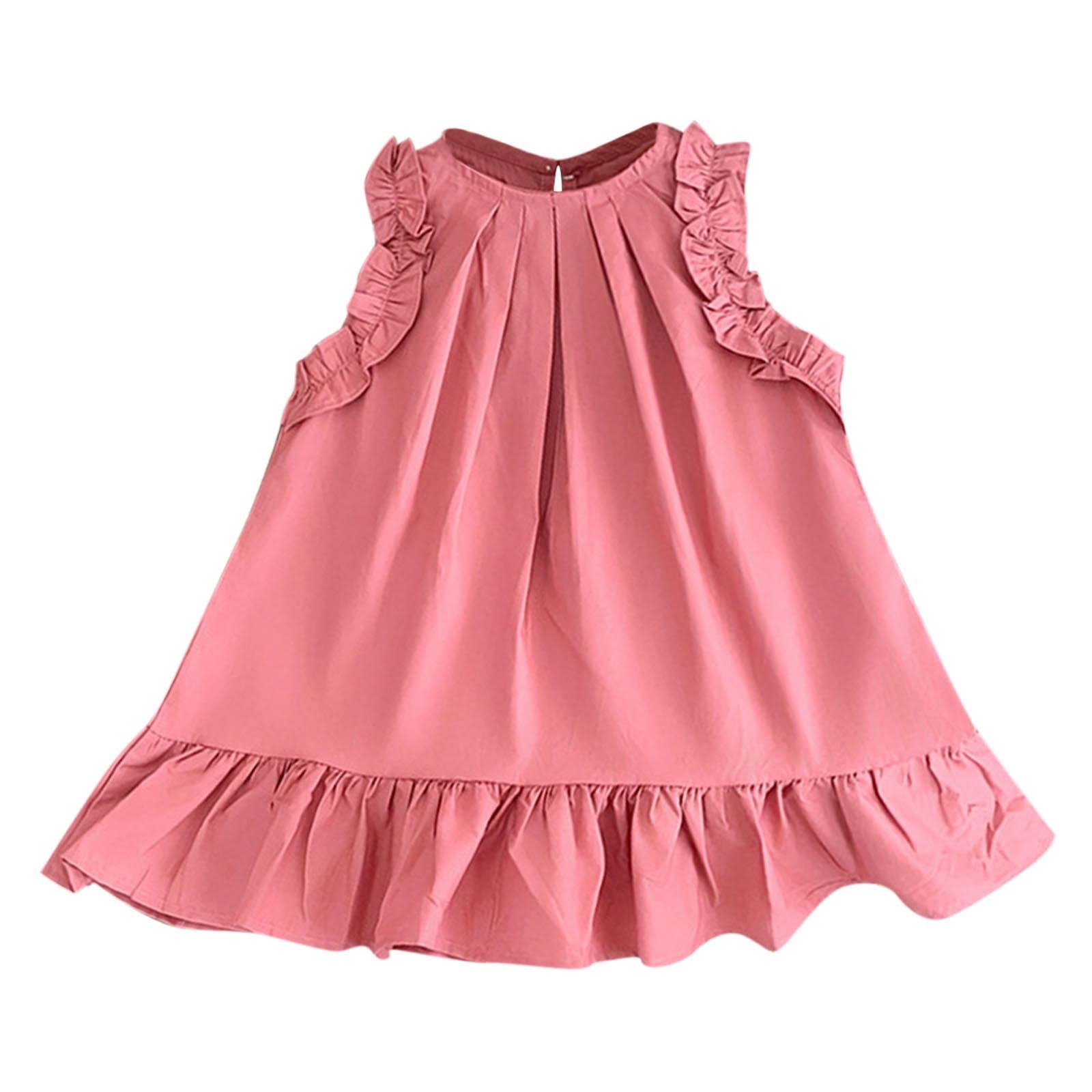 Girl's Summer Sleeveless Jacquard Sundress main image 0