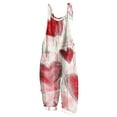 thumbnail image 1 of Levmjia Jumpsuit For Women Casual Fashion Sleeveless Backless Valentine Love Printed One-Piece Suspenders Leggings Rompers Pants, 1 of 5