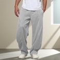 thumbnail image 1 of Levmjia Mens Sweapants Comfort Stretch Drawstring Pants Fashion Leisure Elastic-Waist Solid Color Pocket Trousers, 1 of 4