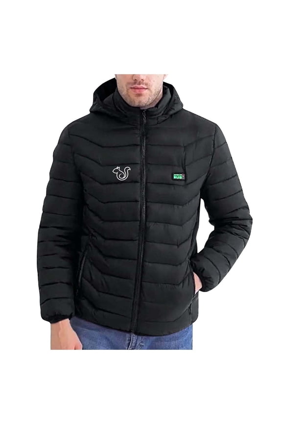 Men's 21-Zone Heated Jacket 4-Temp Control USB Charging Coat Windproof Nylon Spandex Parka Lightweight Winter Outerwear Hooded Thermal Jacket S-3XL