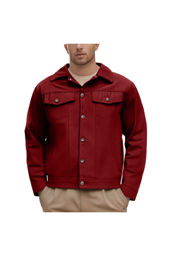 Men's Cargo Jacket Workwear Jacket Multiple Pocket Jacket Men's Zipper Jacket Casual Utility Jacket Twill Slim Fit Outdoor Jacket Sizes S-4XL