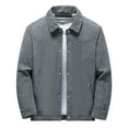 thumbnail image 1 of Levmjia Men's Corduroy Trucker Jacket Sherpa Lined Denim Style Button Up Coat Heavyweight Warm Winter Casual Outerwear Vintage Style Sizes M-5XL, 1 of 5
