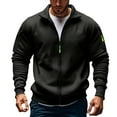 thumbnail image 1 of Levmjia Men's Fleece Jacket Zip Up Fleece Outdoor Casual Jacket Stand Collar Jacket Thickened Polar Jacket Polyester Fleece No Hood Jacket Sizes S-3XL, 1 of 4