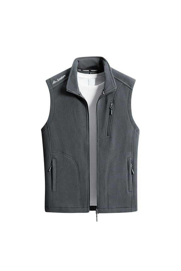 Men's Fleece Vest Sleeveless Jacket Outdoor Vest Polyester Fleece Vest Vest Multiple Pocket Vest Hunting Vest Hiking Gear L-5XL