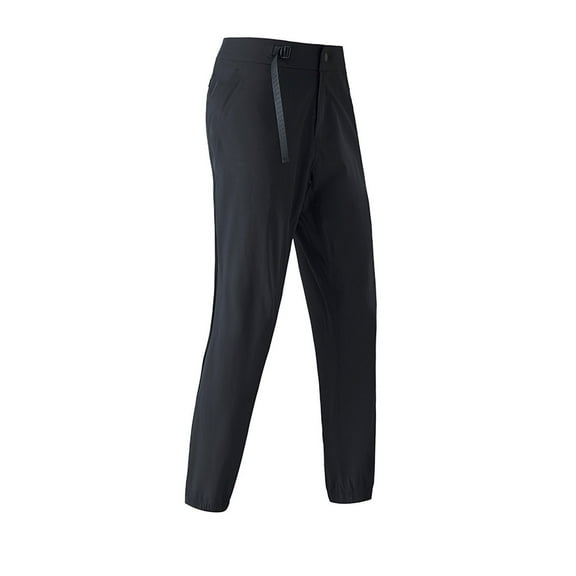 Levmjia Men's Jogger Pants Elastic Waist Trousers Nylon Spandex Matte Fabric Light Gray Casual Pants Tapered Ankle Sportswear S-3XL Size Range