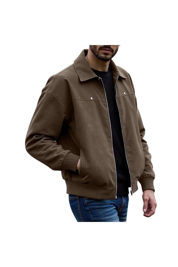 Men's PU Leather Jacket Motorcycle Biker Jacket Faux Leather Coat Stand Collar Jacket Men's Vintage Jacket Faux Pu Leather Casual Outerwear Sizes M-4XL