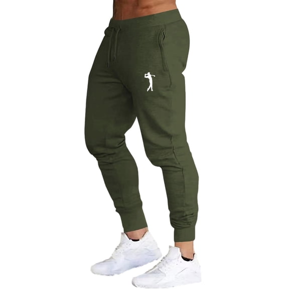 Levmjia Men's Printed Jogger Pants Japanese Sweatshirt Fabric Elastic Cuff Sweatpants 100% Polyester Casual Pants S-2XL