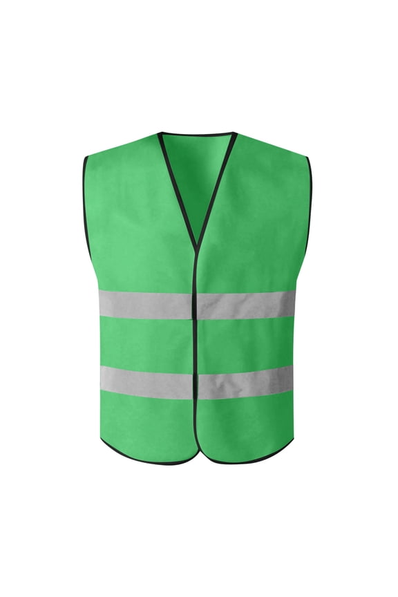 Men's Reflective Safety Vest High Visibility Workwear Construction Traffic Nighttime Gear Free Size Breathable Mesh Jacket Lightweight Outdoor Labor Protection