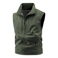 thumbnail image 1 of Levmjia Men's Sleeveless Vest Stand Collar Zip Vest Casual Autumn Vest Polyester Vest Men's Outerwear Vest Lightweight Vest Sizes M-5XL, 1 of 9