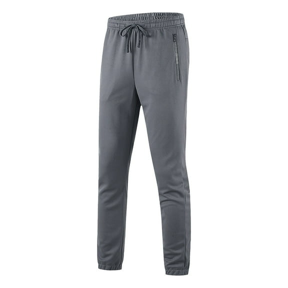 Levmjia Men's Slim Fit Jogger Pants Athletic Running Workout Trousers Quick-Dry Sports Pants 100% Polyester Pre-Shrunk Coolmax Elastic Waist Active Wear S-2XL