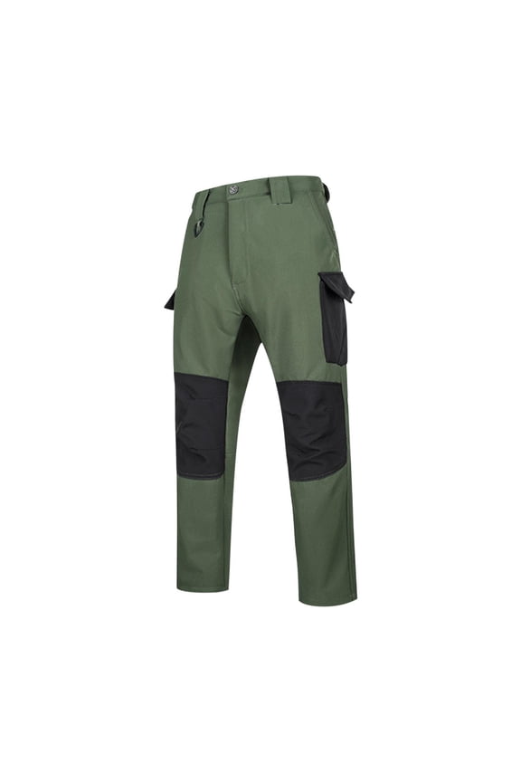 Men's Tactical Cargo Pants Outdoor Training Work Trousers Nylon Spandex Matte Workwear Thickened Multi-Pocket Pants Durable Work Pants S-3XL Size Range