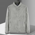 thumbnail image 1 of Levmjia Men's UPF 50+ Sun Protection Jacket Lightweight Windbreaker Solid Color Stand Collar Outdoor Coat Quick-Dry Breathable Skin Layer Zippered Pocket Casual Wear M-5XL, 1 of 4