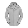 thumbnail image 1 of Levmjia Men's Water-Resistant Hiking Jacket Lightweight Workwear Coat Outdoor Hooded Jacket with Multiple Pockets Polyester S-4XL Gray, 1 of 7