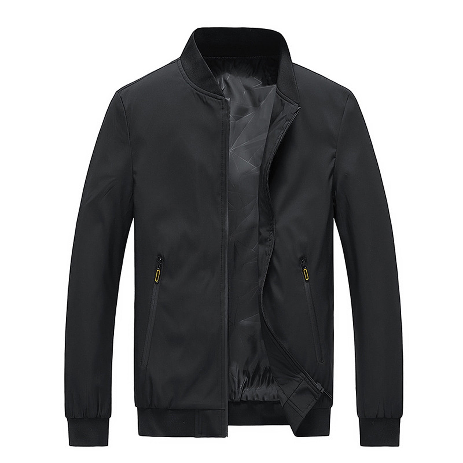 Men's Plus Size Zip Up Long Sleeve Jacket