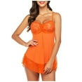 thumbnail image 1 of Levmjia Womens Lingerie Pajamas for Sleepwear Summer Underwear Bra Panties Lace Underclothes Underpants Nightdress Roleplay Sets, 1 of 6