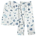 thumbnail image 1 of Levmjia Pajamas for Women Soft Comfy Set Women Casual Fashion Printed Long Sleeve Casual Tops Pants Pajamas Suit S, 1 of 5
