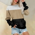 thumbnail image 1 of Levmjia Pullover Sweatshirt for Women Tops Trendy Printed Crewneck T-shirt Long Sleeves Round Neck Sweatshirt Blouse, 1 of 5