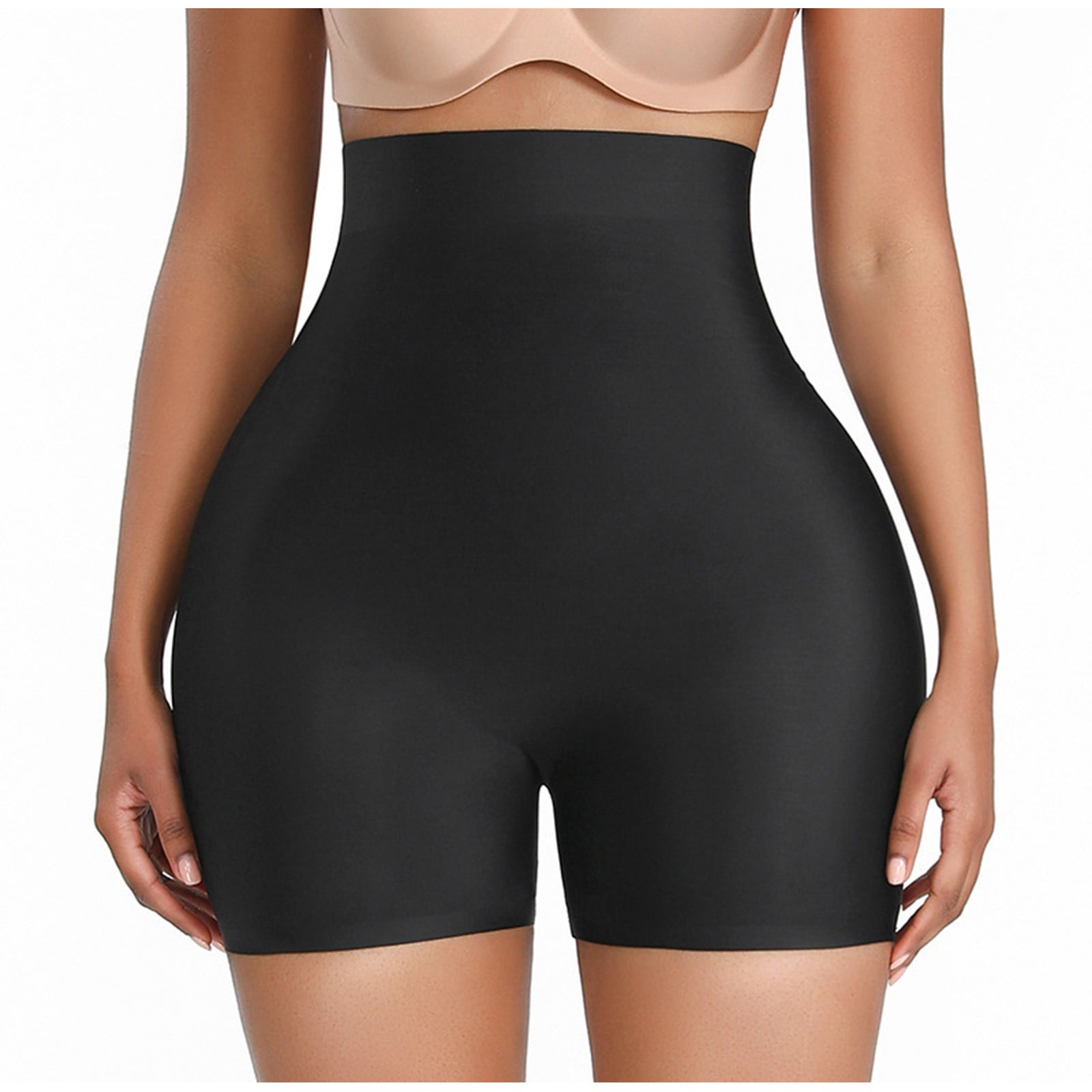 Trend4us Women's High-Waisted Seamless Shapewear Shorts