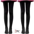thumbnail image 1 of Levmjia 2-Pack Stockings For Women Stretch Anti-Snag Pantyhose Spandex Ultra Comfort Non-Slip Everyday Dance Tights Nude Black Gray Release, 1 of 8