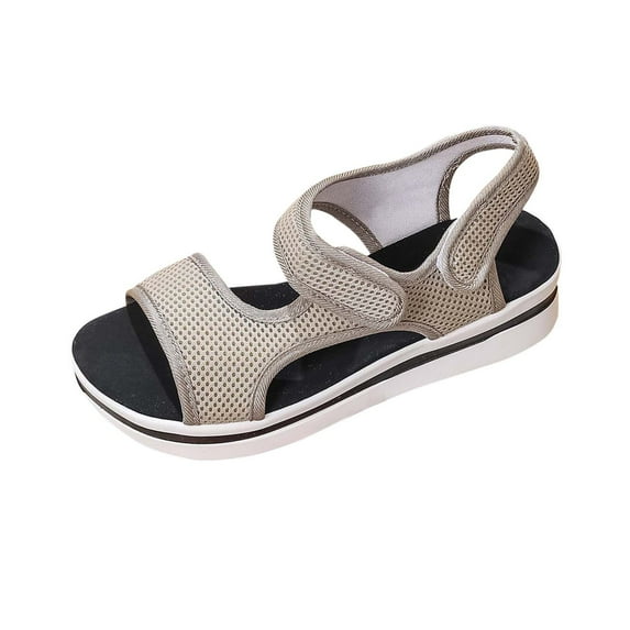 Levmjia Trendy Sandals For Women 2025 Breathable Mesh Thick-Soled Adjustable Wrap-Around Sandals for Casual Outdoor Walking Multiple Colors Available Limited Edition